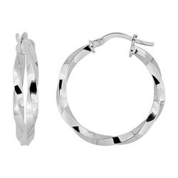 Pendientes Plata Argyor MRM Mujer (AG)335A53 Aro Entorchado En Brillo
