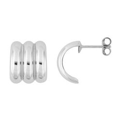Pendientes Plata Argyor MRM Mujer (AG)335A63 Medio Aro En Brillo