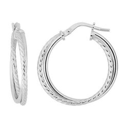 Pendientes Plata Argyor MRM Mujer (AG)335A67 Aro Entorchado En Brillo