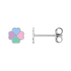 Pendientes Plata Argyor MRM Mujer (AG)335A81 Trébol Esmaltado
