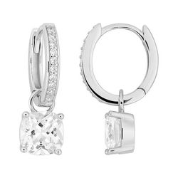 Pendientes Plata Argyor MRM Mujer (AG)335A92.1 Aro Colgante Circonita