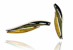 Pendientes Plata Arior Bori Verde Liquen 1144424XPP
