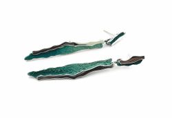 Pendientes Plata Arior Carban Verde 1144684XPP