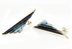 Pendientes Plata Arior Dana Grande Azul 1144489XPP