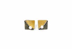 Pendientes Plata Arior Doble Fulla Con Perla Ocre 1144649LP