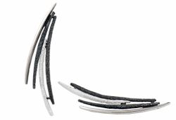 Pendientes Plata Arior Dynamic Grande Grises 1144380XMP