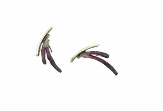 Pendientes Plata Arior Dynamic Pequeńos Violeta 1144446XPP