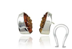 Pendientes Plata Arior Gala Cierre Omega Ocre 1143373XPO