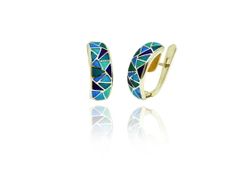 Pendientes Plata Arior Gaudi Azules 1140934EPT