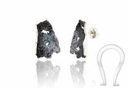 Pendientes Plata Arior Intenzza Cierre Omega Medianos Gris 1143039XPO