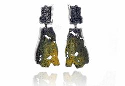 Pendientes Plata Arior Intenzza Dos Piezas Verde 4,2x1,6cm 1142974XPP