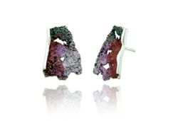 Pendientes Plata Arior Intenzza Medianos Rojo 1143015XPP