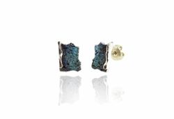 Pendientes Plata Arior Intenzza Pequeńos Azul 1143104XPP