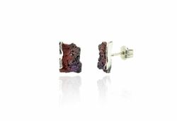 Pendientes Plata Arior Intenzza Pequeńos Rojo 1143016XPP