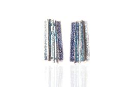 Pendientes Plata Arior Junc Grandes Azul 1143924XPP
