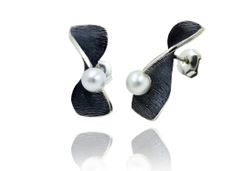 Pendientes Plata Arior Moebius Grande Con Perla 1144073XP