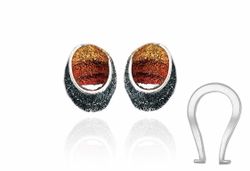 Pendientes Plata Arior Sinera Con Cierre Omega Ocre 1143450XPO