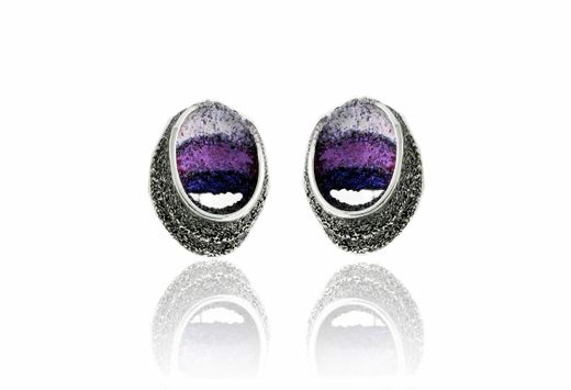 Pendientes Plata Arior Sinera Violeta 1143452XPP