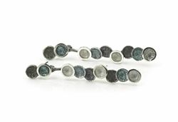 Pendientes Plata Arior Singular Gris Con 9 Círculos 1144677XPP