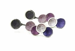 Pendientes Plata Arior Singular Lila Con 5 Círculos 1144673XPP