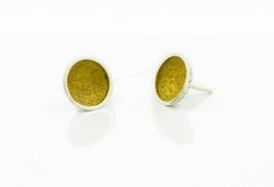 Pendientes Plata Arior Singular Redonda Amarillo 1144483XPP