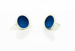 Pendientes Plata Arior Singular Redonda Azul 1144477XPP