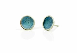 Pendientes Plata Arior Singular Redonda Azul 1144478XPP