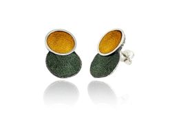 Pendientes Plata Arior Singular Redonda Grande Verde 1144262XPP