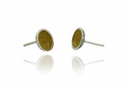 Pendientes Plata Arior Singular Redonda Pequeńos Amarillo 1144251XPP