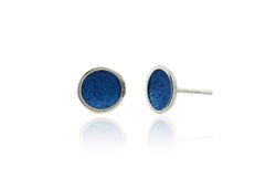 Pendientes Plata Arior Singular Redonda Pequeńos Azul 1144248XPP