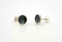 Pendientes Plata Arior Singular Redonda Pequeńos Grises 1144247XPP