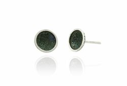 Pendientes Plata Arior Singular Redonda Pequeńos Verde 1144324XPP