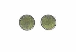 Pendientes Plata Arior Singular Redonda Verde 1144480XPP