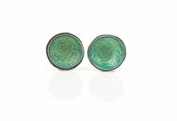 Pendientes Plata Arior Singular Redonda Verde Esmeralda 1144479XPP