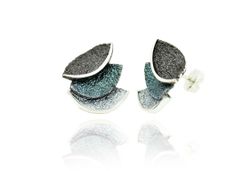 Pendientes Plata Arior Smile Grises 1143939XPP
