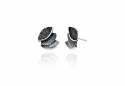 Pendientes Plata Arior Smile Grises 1144055XPP