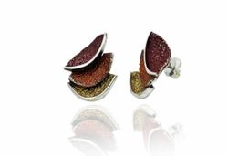 Pendientes Plata Arior Smile Rojo 1143944XPP