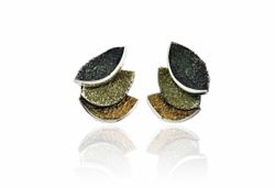 Pendientes Plata Arior Smile Verde Liquen 1143942XPP