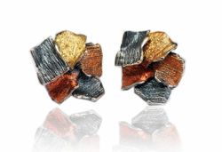 Pendientes Plata Arior Summum Grandes Ocre 1143155XPP