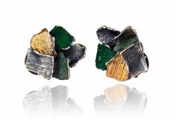 Pendientes Plata Arior Summum Grandes Verde 1143153XPP