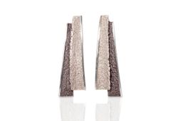 Pendientes Plata Arior Troia Grandes Grises 1143903XPP