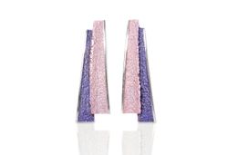 Pendientes Plata Arior Troia Grandes Violeta 1143904XPP