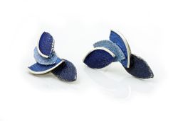Pendientes Plata Arior Vegan Eire Azul Grande 1144331XPP