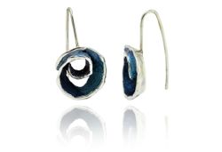 Pendientes Plata Arior Volut Azul 1,7x1,5cm 1142594XPG
