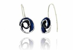 Pendientes Plata Arior Volut Azul 1,7x1,5cm 1142647XPG