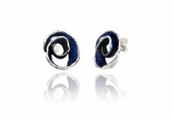 Pendientes Plata Arior Volut Azul 1,7x1,5cm 1142647XPP