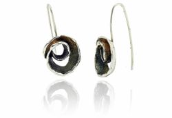 Pendientes Plata Arior Volut Verde Musgo 1,7x1,5cm 1142602XPG