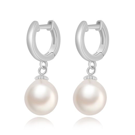 Pendientes Plata Aro Perlas 12+11mm PEM0280RHPA