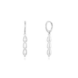 Pendientes Plata Aro Perlas 35mm PEM0225RHPA