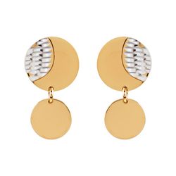 Pendientes Plata Bicolor Dorada Sovrani AVP286 Circulos